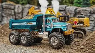 Excavator Digging Adventure | Finding Hidden Treasure in the Sand