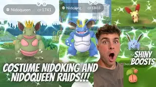 ✨Costume Nidoking & Nidoqueen RAIDS, Shiny Boosts and More LIVE in Pokemon Go!✨