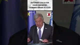 #palestine | UN Chief Guterres Urges Gaza Ceasefire and Humanitarian Access #gaza #shorts