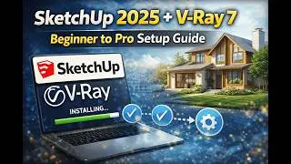 SketchUp Pro 2025 + V-Ray 7 Installation Guide | Full Setup & Activation Tutorial