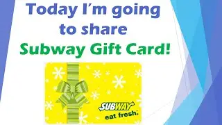Get Subway Gift Card