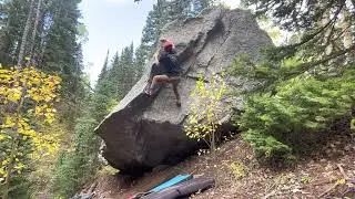 Blue Moon Arete V6/7 - Alta Boulders, Telluride CO