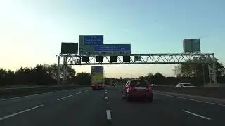 Driving On The M5, M6, M62 & M57 Motorways From Worcester To Liverpool, England 26th May 2023