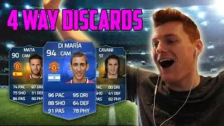 FIFA 15 DISCARD PACK CHALLENGE | CRAZY 4 WAY DISCARD PACKS!!!