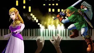Saria's Song/Lost Woods (Piano Tutorial) - The Legend of Zelda: Ocarina of Time