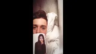 Noah Schnapp drinking from Zendaya mug