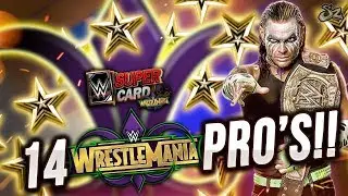 14 NEW WRESTLEMANIA 34 PERFECT PRO'S!! 😱 | WWE SuperCard S4