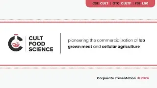 CULT Food Science Corp. (OTCQB: CULTF | CSE: CULT): Virtual Investor Conferences