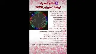 ♍️ طالع العذراء توقعات فبراير 2026