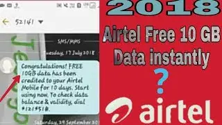 Airtel Free 10 GB data ||Airtel free net 2018 bd