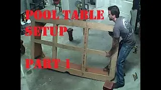 Pool Table Basement Setup with Slate Pieces - Part 1 (July 2023)