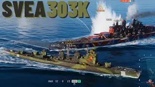 Cruiser Svea &mdash; 300K+ урона с трудным в игре кораблем