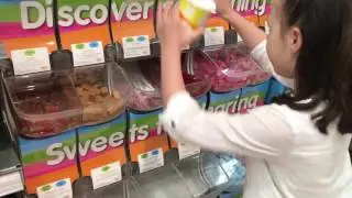 Alina pick & mix at the supermarket