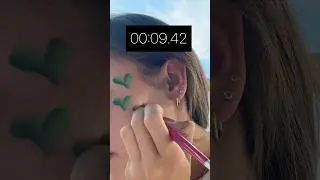 Рисование сердечек на лице 💕 за 10 секунд