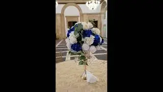 Aranjament floral Royal Blue. Aranjamente florale nunta, botez de inchiriat - Anastasia Events -