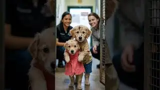 LADY HERO SAVES The PUPPIES! #puppy #dog #cute #ai