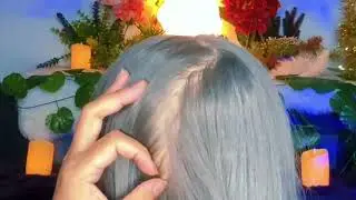 ASMR ☘️ Scratching the Scalp With a bamboo stick | Lice & Dandruff Sleep Recovery | No Talking 😴💤