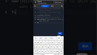 python code of table #python #shorts