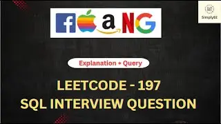 Leetcode 197 | Rising Temperature | Crack Sql interview in 50 Questions | #sql #leetcode #mysql