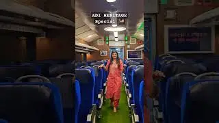 🚂 Special Heritage Train from Ahmedabad to Ekta Nagar 🫶 #ytshorts
