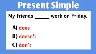 TEST YOURSELF! Present Simple Tense Test | Grammar Quiz