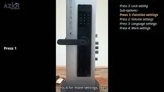 Aziot Digital Door Lock Setup | Biometric & RFID Smart Lock Features | Best Smart Lock 2025