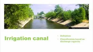 Irrigation canal - definition and classification based on discharge capacity
