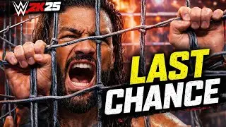 WWE 2K25 | Roman Reigns&rsquo; LAST CHANCE 😱 | Steel Cage Match Ends His Reign?