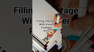 Filling The Page With Viewer's Profiles!? (pt2) #marker #drawing #profilepictures #art