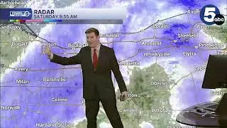 SNOW SQUALLS crossing Ohio