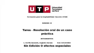 Tarea - Resoluci&oacute;n oral de un caso pr&aacute;ctico