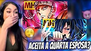 [REACT] 2X1 Vibe Giyu Tomioka 🌊 e Tipo Uzui Tengen 🎶 (Kimetsu no Yaiba) |Style Trap | MHRAP