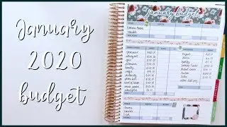 Budget with Me: January 2020 Monthly Budget Using Cash Envelopes