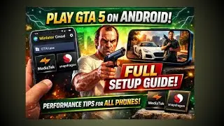 GTA 5 Android Mediatek & Snapdragon Phones😱  Winlator Cmod Full Setup Guide + Performance Tips 60fps