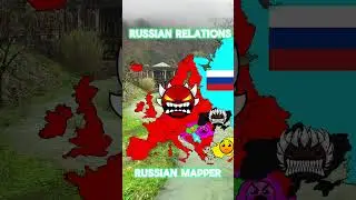 Russian relations with Europe #countryball #europe #mapper #russian #realtion