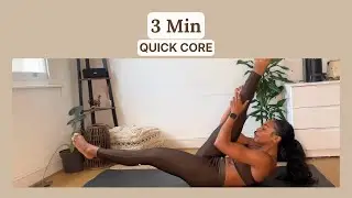3 Minute Core Pilates Workout | Quick Deep Core Burn