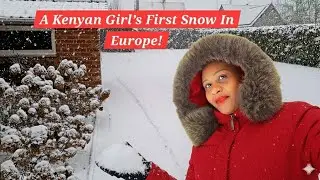 MY FIRST SNOW!❄️A Kenyan's Cozy Winter Day In Belgium|The Magic of My Very First Snowfall In  Europe