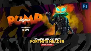 @fortnite Halloween Gaming Header Design Tutorial + Template | Axis Ingenious