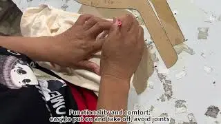 How are the buttons for children's clothing installed?
