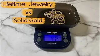 Solid Gold vs Lifetime Jewelry Gold Plated Chain