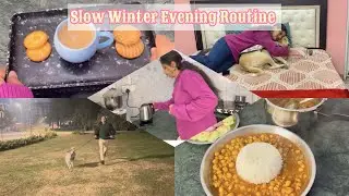 Slow winter Evening Routine 🌙 | Chai, ASMR Cooking & Cozy Winter Walk
