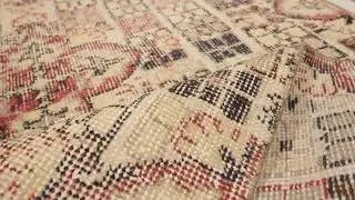 Vintage Turkish Runner Rug, Multi-Color Geometric Patchwork Pattern &ndash; Rug & Kilim -32956