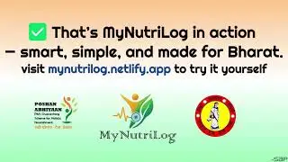 MyNutriLog &ndash; India&rsquo;s AI Nutrition Tracker for Rural Health & ASHA Workers | App Demo & Features