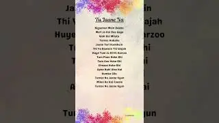 Tu Jaane Na | Atif Aslam | Ranbir Kapoor | Katrina Kaif #shorts #lyrics #hindisongs
