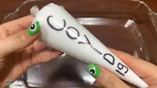 Covid-19 Virus Slime __ Making GLOSSY Slime With Piping Bags __ AntiVirus __ Satisfying Slime