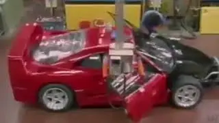 Ferrari F40 being built on the production line at Maranello 1987/88