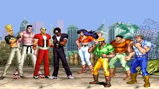 Japan Team (King of Fighters) vs Team Heroes (Cadillacs and Dinosaurs)