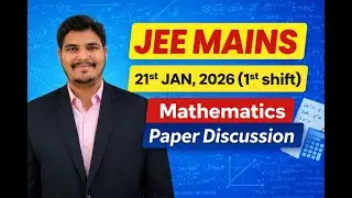 JEE MAINS 2026/Maths Paper solutions /21st jan,2026 1st shift/by Deva Sir.