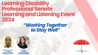 Learning Disability Professional Senate Learning and Listening Event 