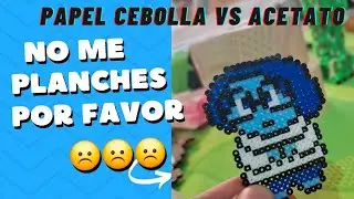 TUTORIAL DE COMO PLANCHAR HAMABEADS CON PAPEL CEBOLLA O ACETATO MUY FACIL!!! #hamabeads #tutorial